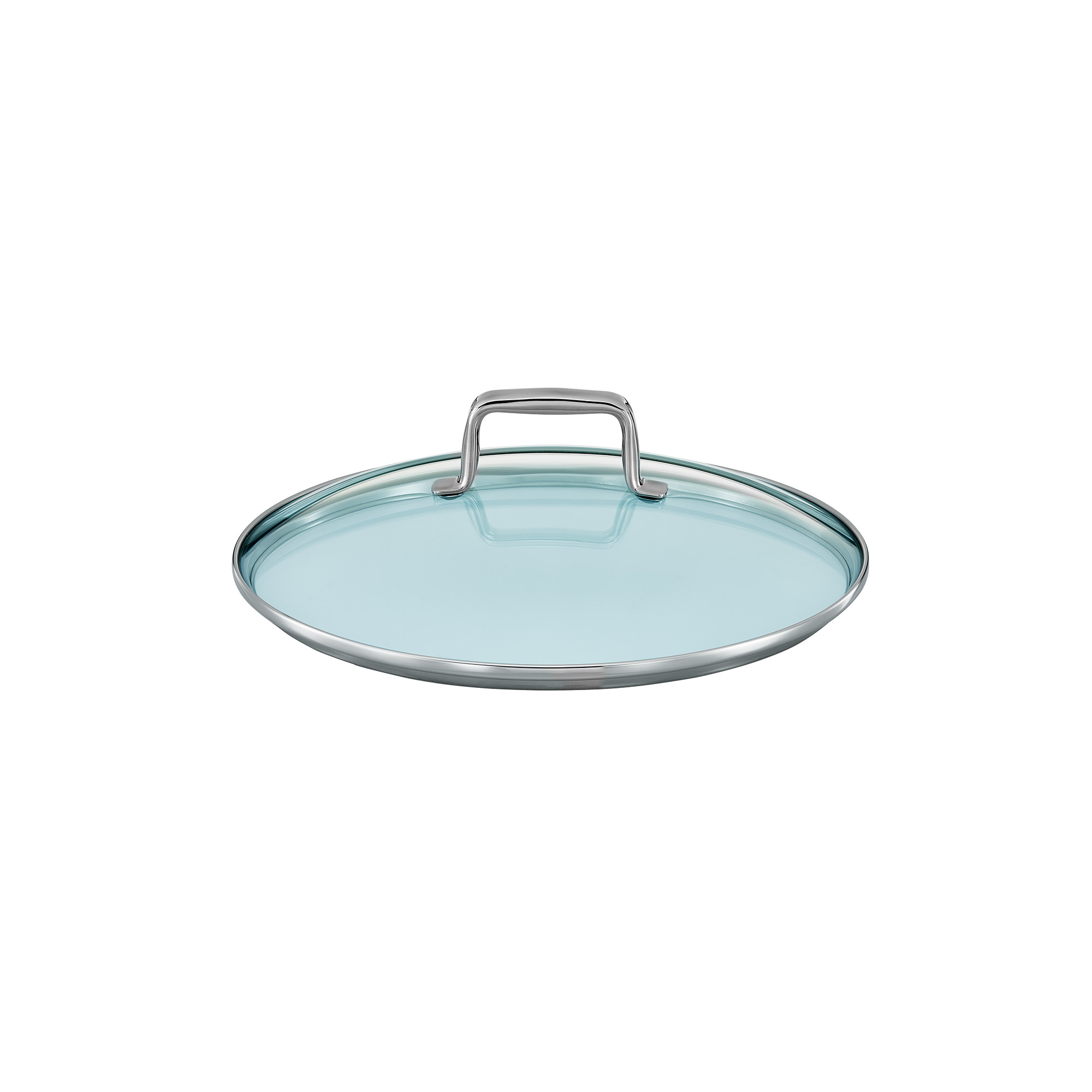 Glasdeckel, rund, transparent, mit Edelstahlgriff, für Töpfe und Pfannen