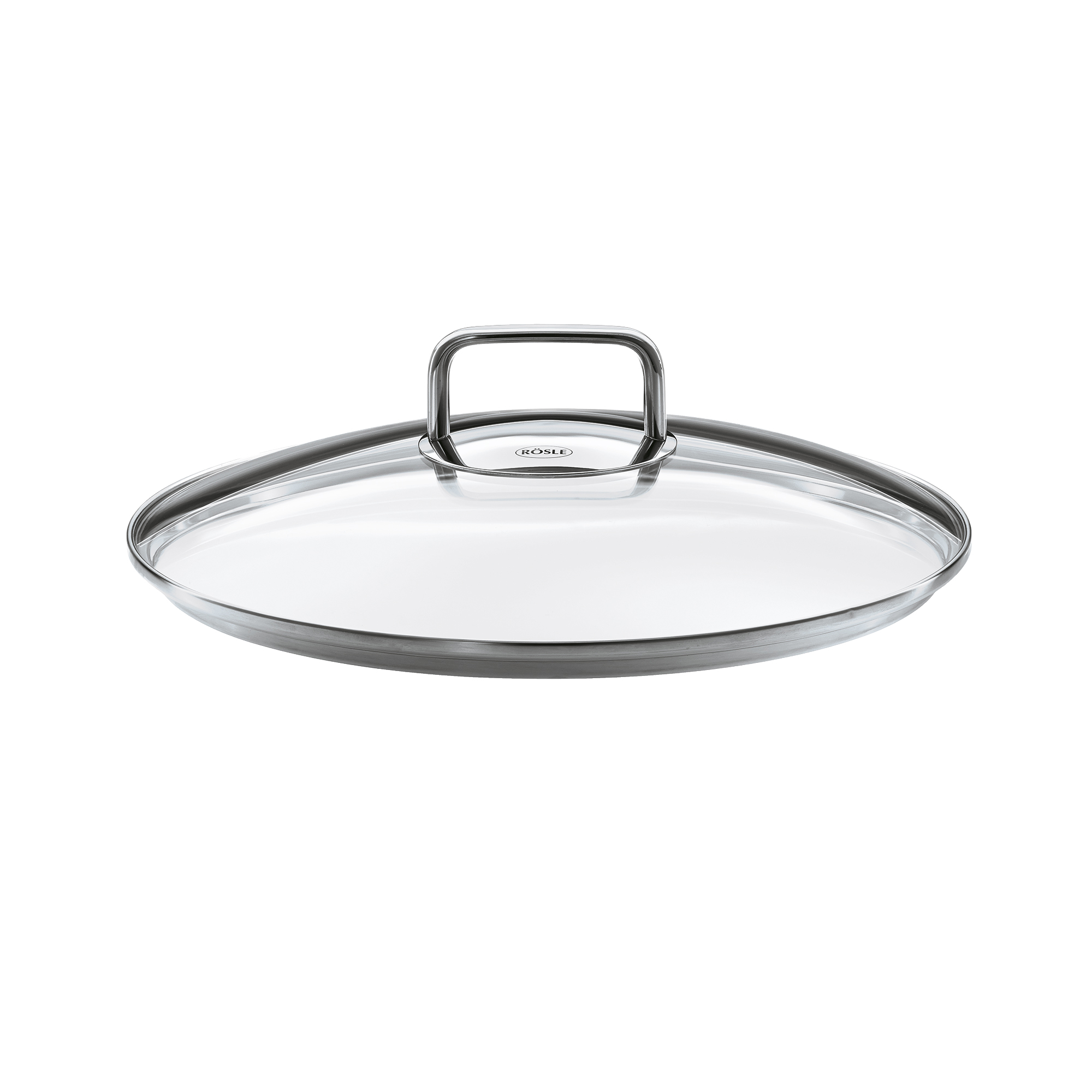 RÖSLE glass lid 24 cm Glass lid, 24 cm, round, transparent with stainless steel handle