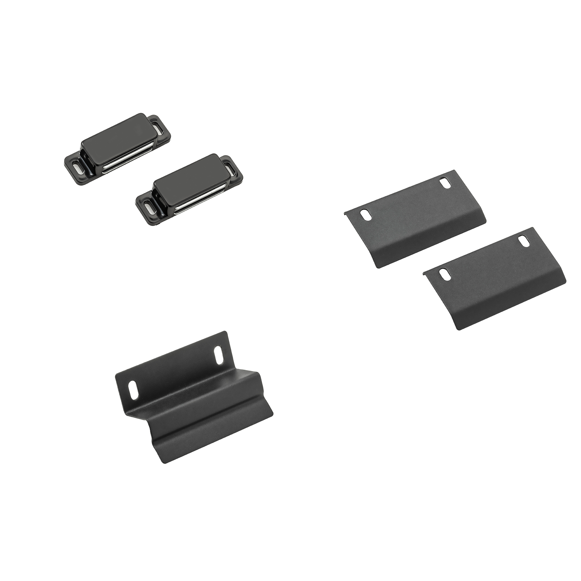 RÖSLE Türmagnet Set Türmagnet Set mit Halterung, bestehend aus zwei Magneten und zwei Halterungen in Schwarz.