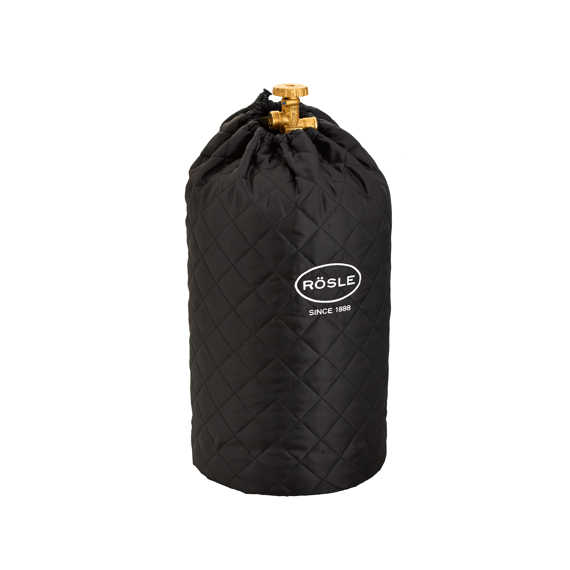 RÖSLE Abdeckhaube für Gasflasche Abdeckhaube für eine 5 kg Gasflasche, schwarz, gepolstert, schützt vor Witterungseinflüssen.