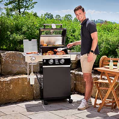 Barbecue on the terrace with the Videro G2-S