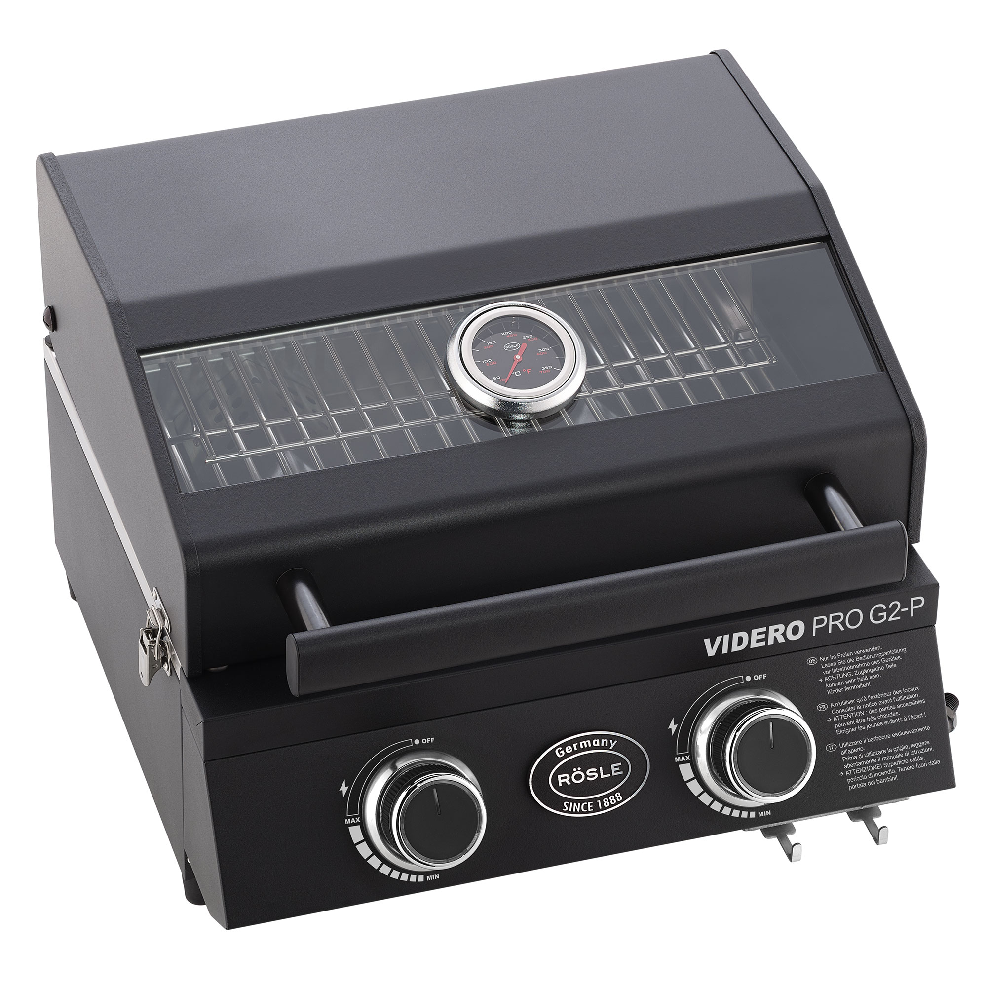 Gas grill BBQ-Portable VIDERO PRO G2-P 50mbar