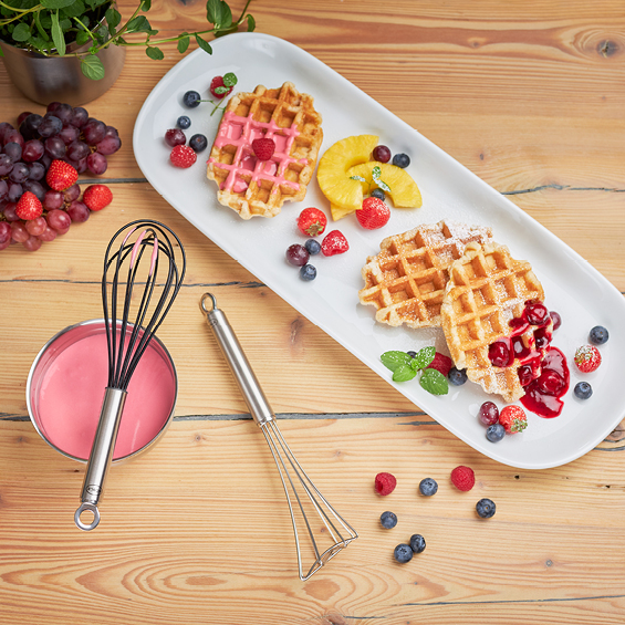 Belgische Waffeln mit Beeren Belgische Waffeln mit Beeren