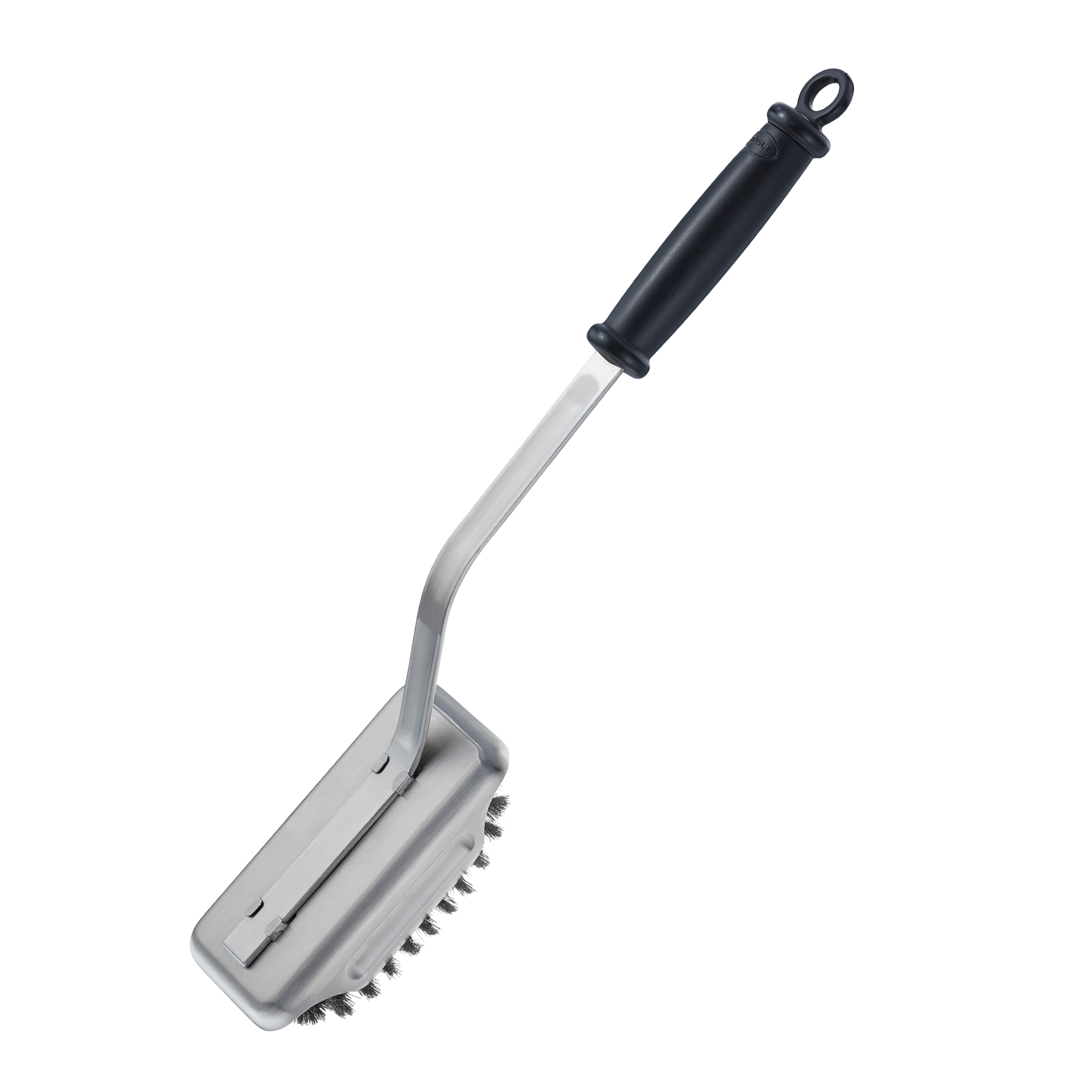 RÖSLE Grillbürste aus Edelstahl BBQ Premium Set Grillbürste aus Edelstahl mit schwarzem Griff, zum Reinigen von Grillrosten.