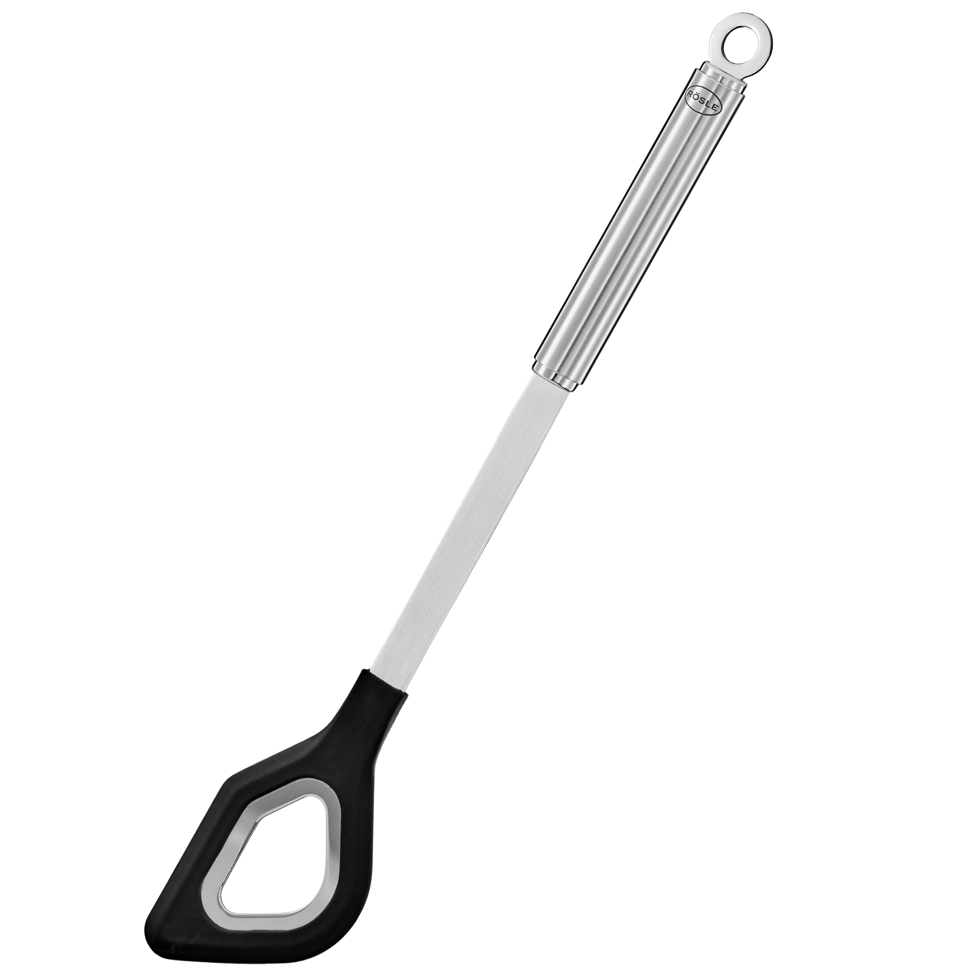 Round-handled Cooking Spoon with hole silicone