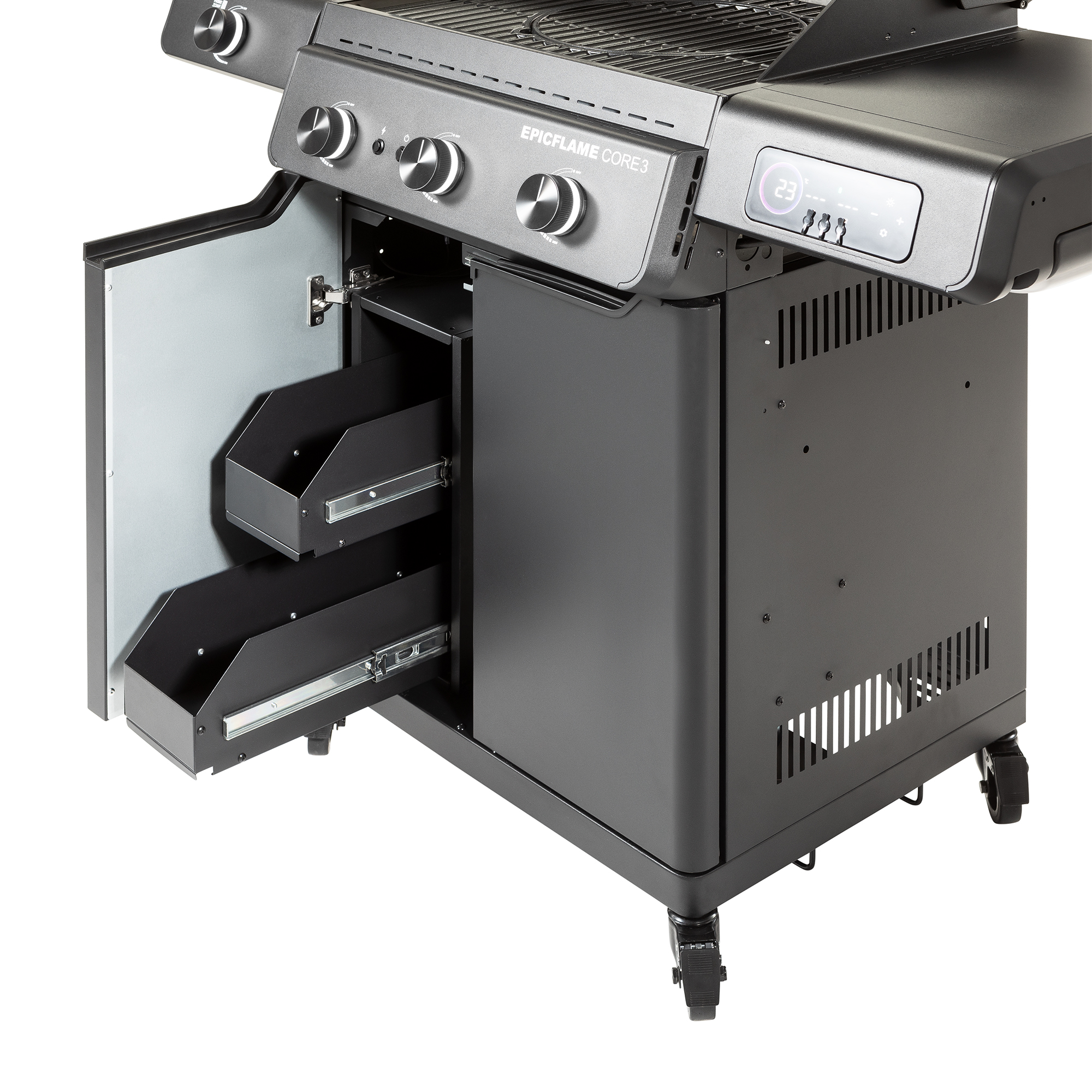 RÖSLE EPICFLAME Core 3 Gasgrill EPICFLAME Core 3 Gasgrill mit 3 Brennern und Schubladen