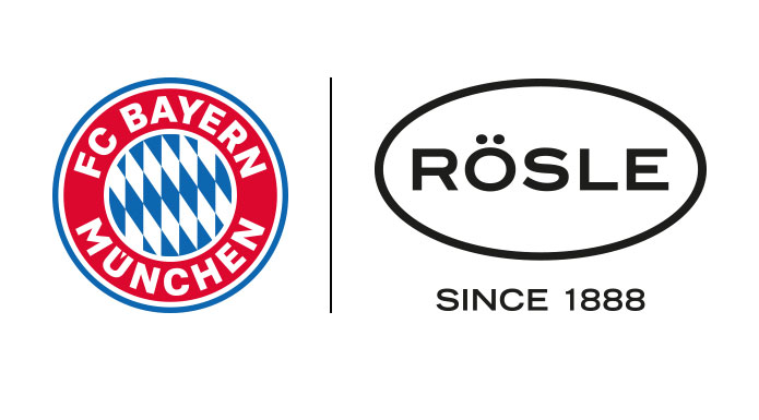 Logos FC Bayern und RÖSLE