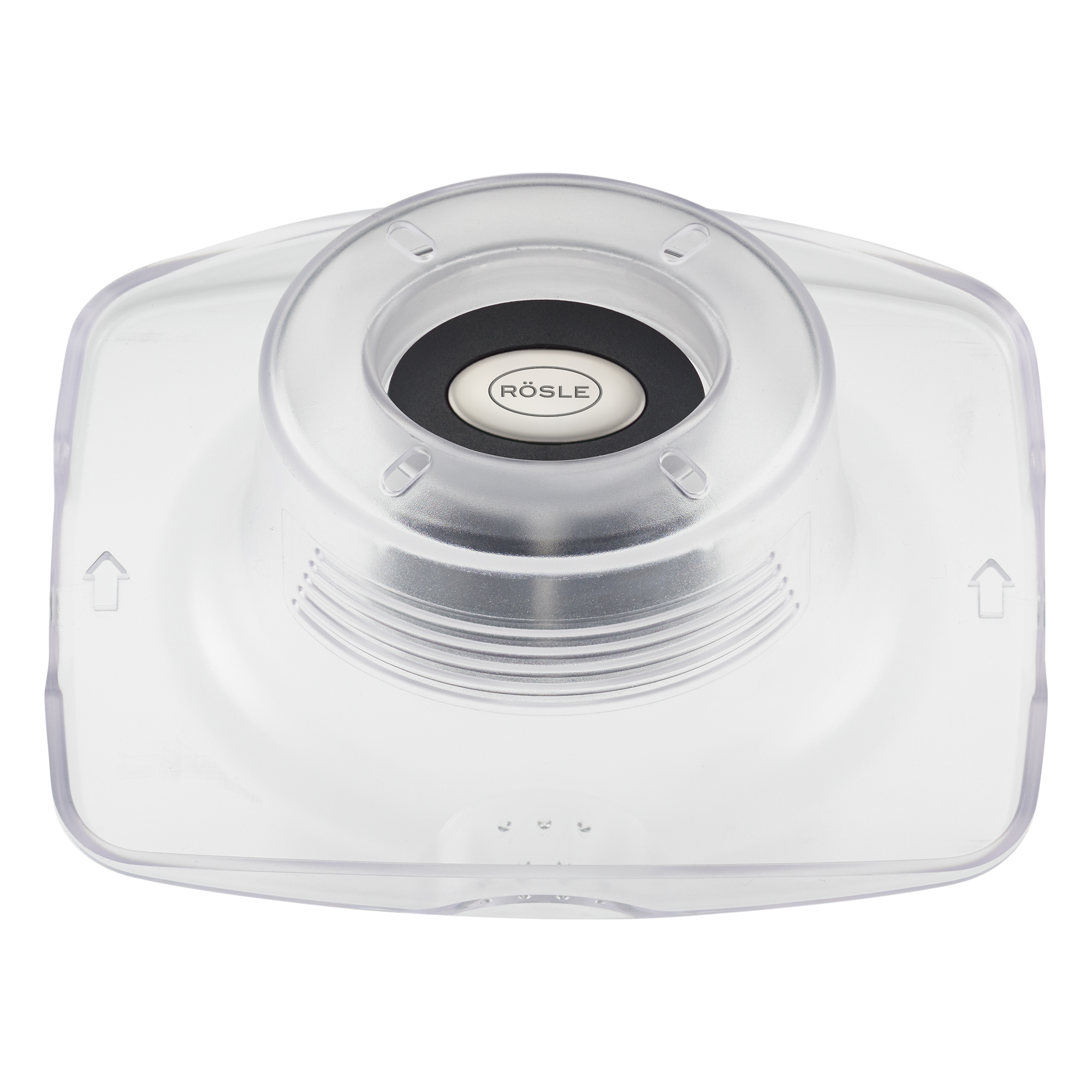 RÖSLE Hobel mit V-Klinge Hobel mit V-Klinge aus Edelstahl, transparentes Gehäuse, runde Öffnung in der Mitte