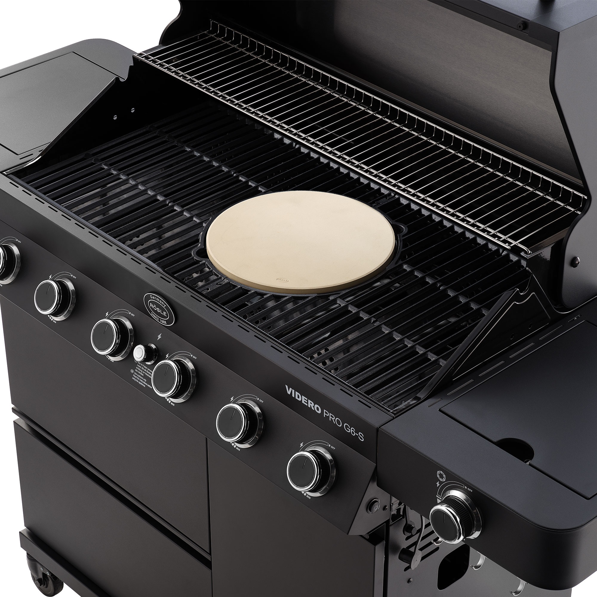 RÖSLE Gasgrill Videro G6-S Gasgrill Videro G6-S mit Grillrost und Pizzastein