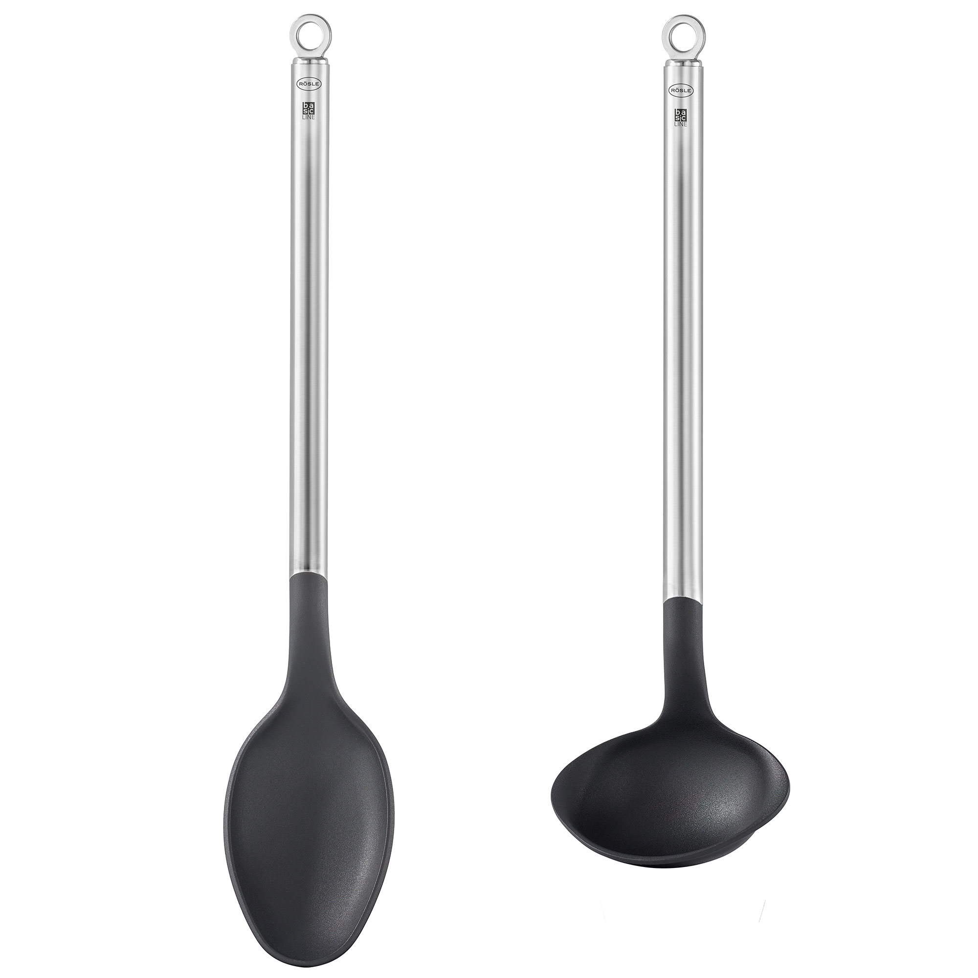RÖSLE Gourmet-Set Schöpflöffel Gourmet-Set mit zwei Schöpflöffeln, einer mit flacher und einer mit runder Schöpfkelle, aus...