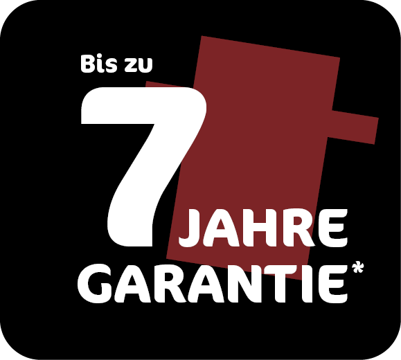 bis 7 Jahre bis zu 7 Jahre Garantie