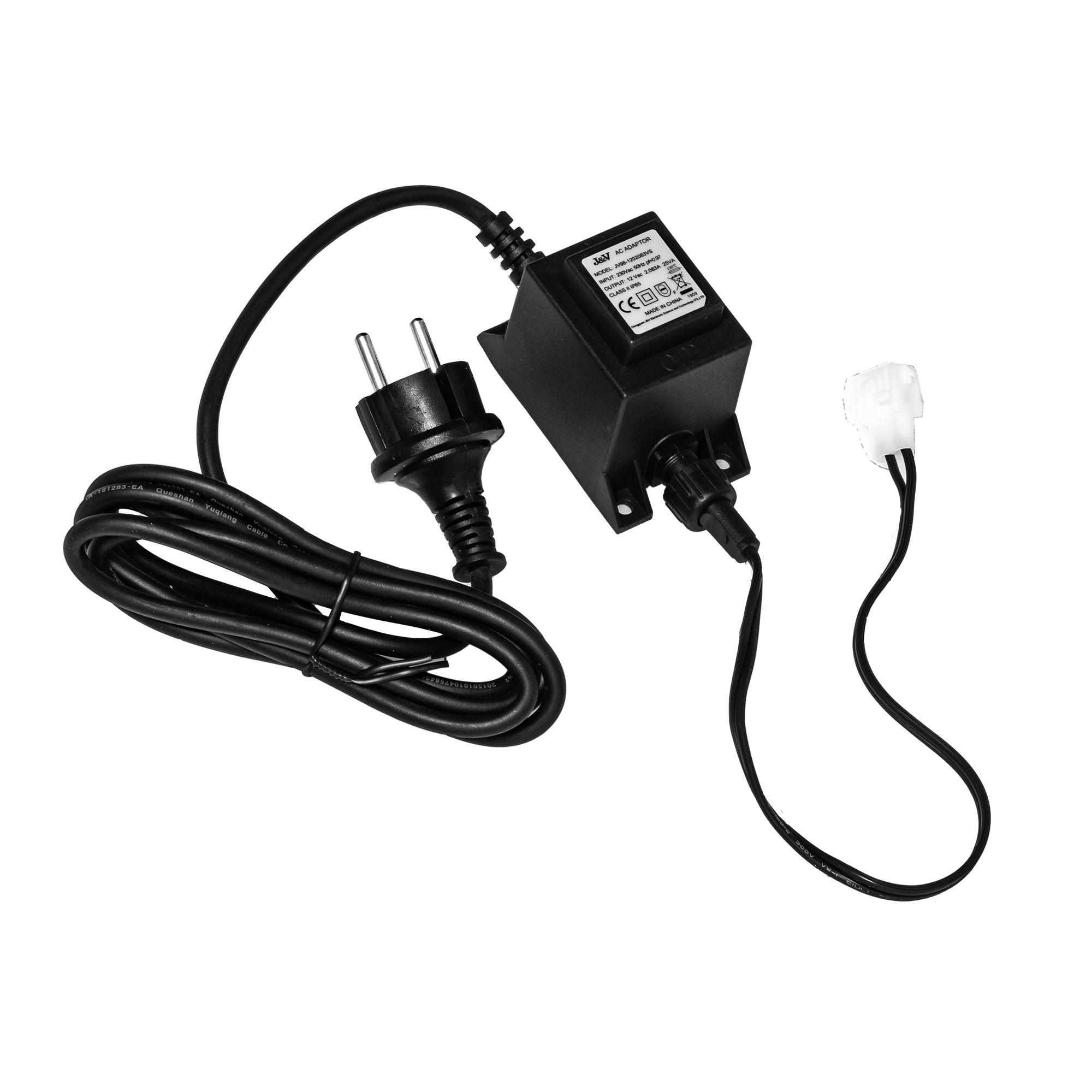 RÖSLE Netzteil Netzteil mit schwarzem Gehäuse, Kabel und Stecker für elektrische Geräte.