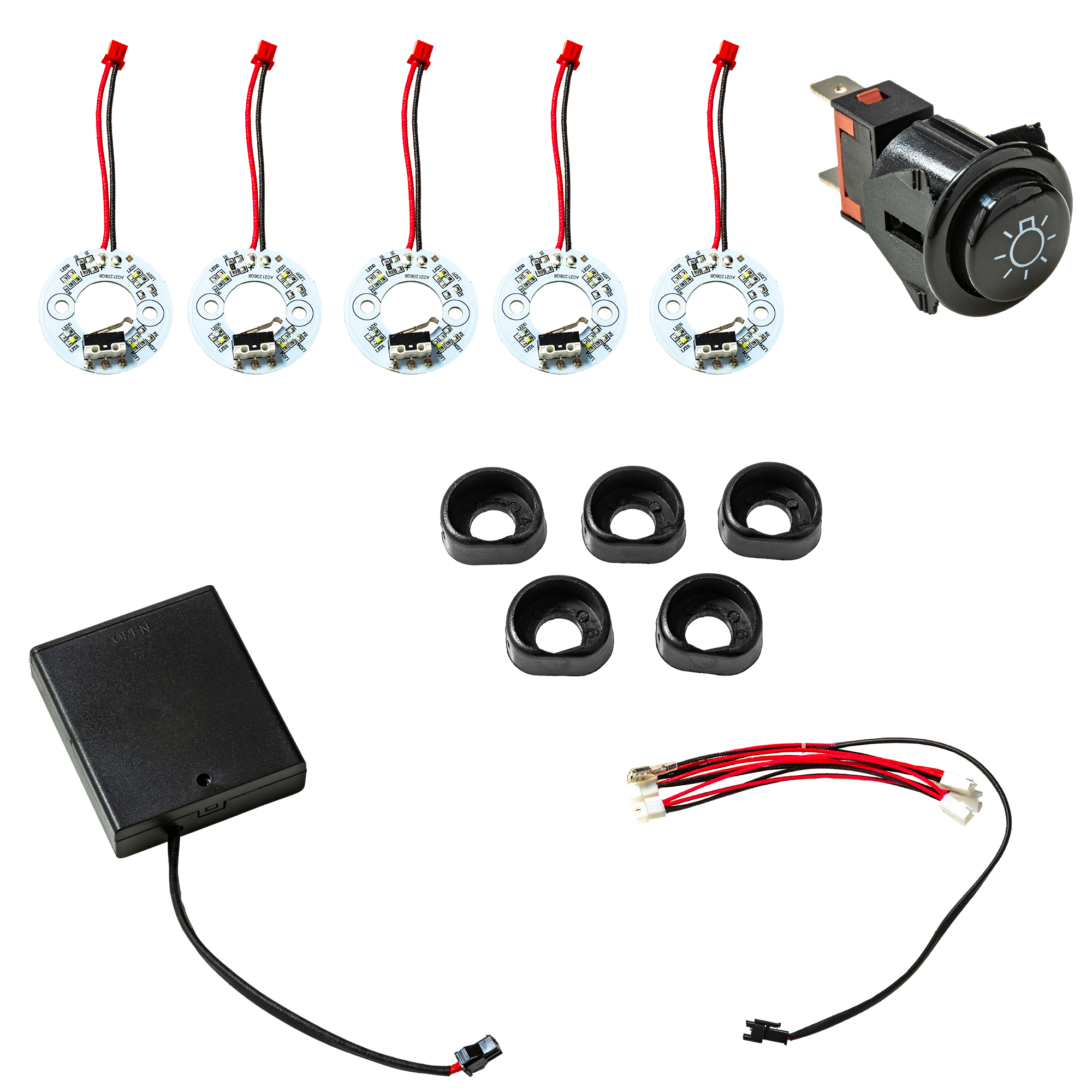 RÖSLE Beleuchtungssatz komplett Beleuchtungssatz mit Schalter, Kabeln und Montagezubehör