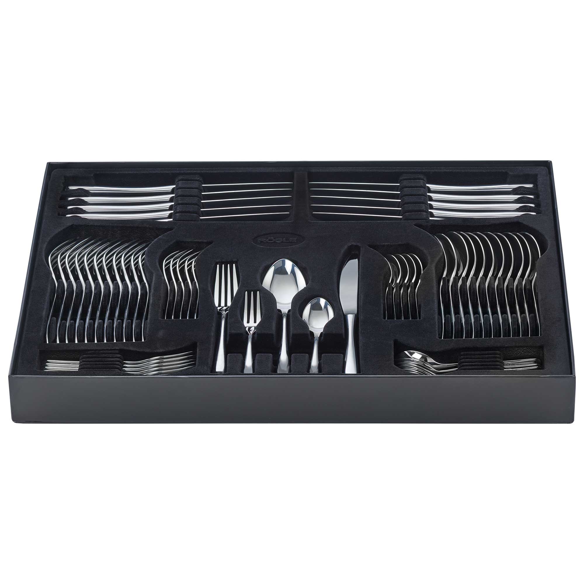 RÖSLE 30-teiliges Besteckset 'Passion' Besteckset 'Passion', 30-teilig, aus Edelstahl, in schwarzer Aufbewahrungsbox.