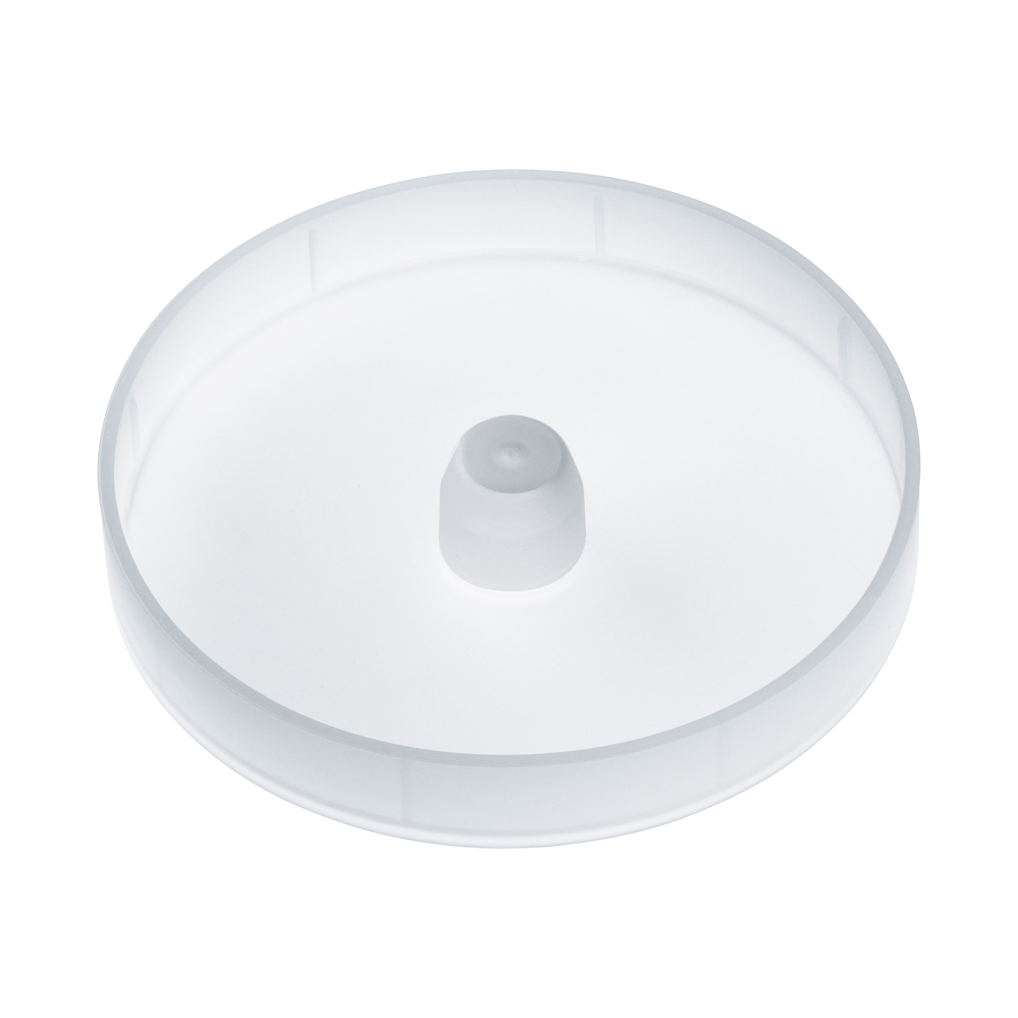 RÖSLE replacement protective cap for apple and pear divider Replacement protective cap for apple and pear dividers, transparent, round, made of plastic.