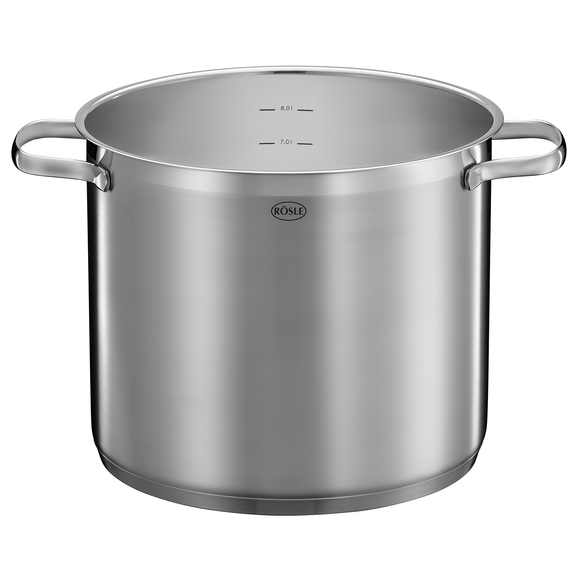 RÖSLE Partytopf Elegance 20 cm Partytopf, 20 cm, aus Edelstahl, mit zwei Griffen, für Koch- und Grillanwendungen