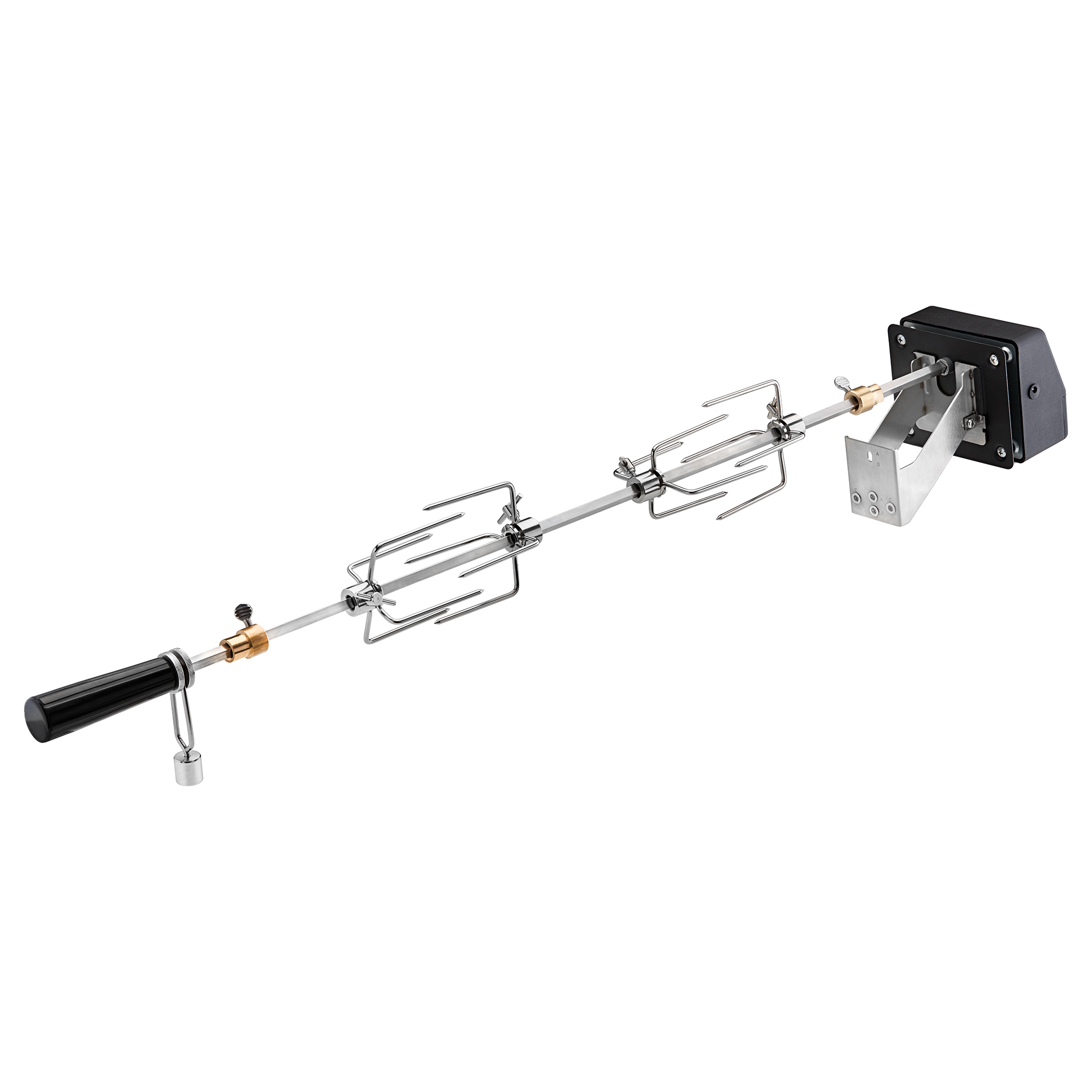 RÖSLE Videro G3-S Spieß für Gasgrill Gasgrill BBQ Station Videro G3-S Sondermodell, Spieß mit Halterung aus Edelstahl, drehbar,...