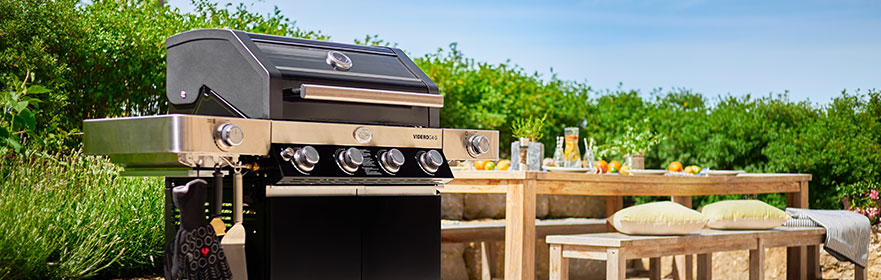 Gasgrill BBQ-Station Videro G4-S auf der Terrasse 