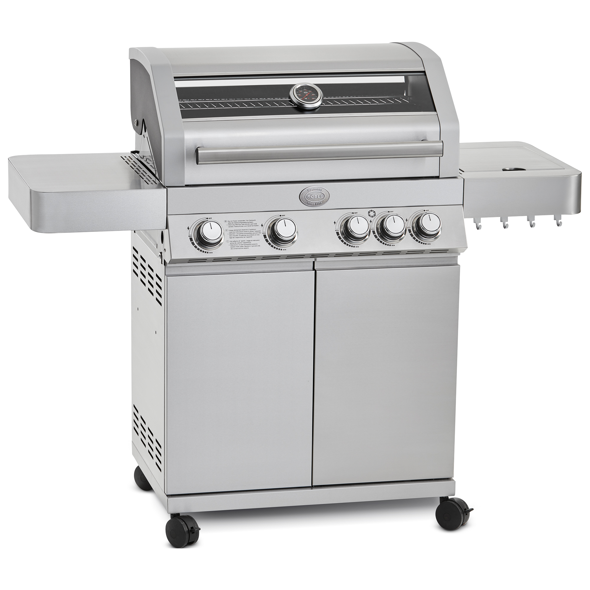 Gas Grill BBQ-Station Videro G4 Stainless Steel 50mbar (Model year until 2020)