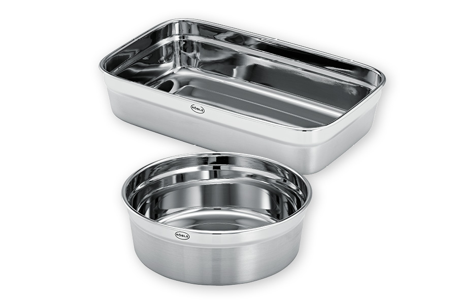 Edelstahldosen FLEXX 2GO Edelstahldosen FLEXX 2GO rund und eckig