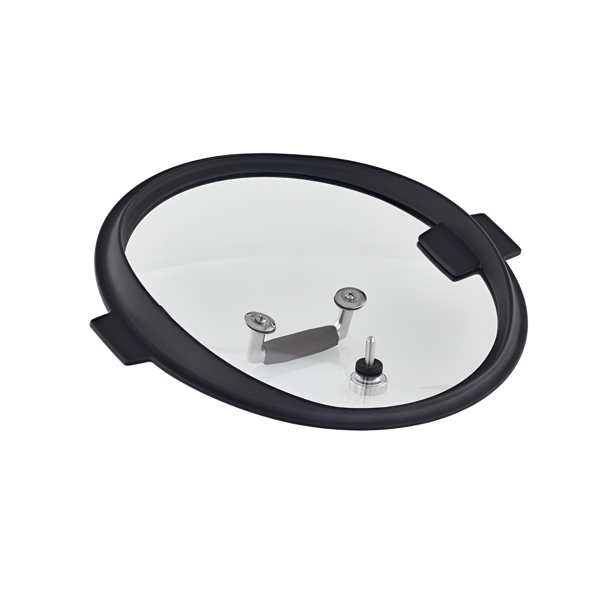 RÖSLE Glasdeckel Silence PRO 28 cm Glasdeckel Silence PRO, 28 cm, rund, mit Edelstahl-Elementen und Silikonrand.