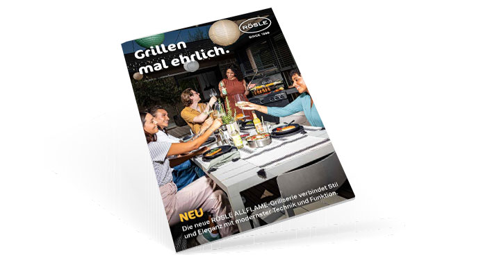 Magalog BBQ gas barbecue ALLFLAME series Cover page of the ALLFLAME magalogue