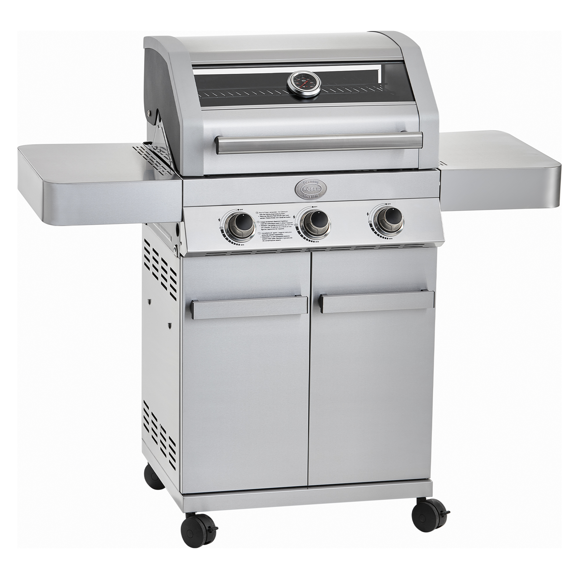 BBQ-Station Gourmet G3 Stainless Steel 50 mbar
