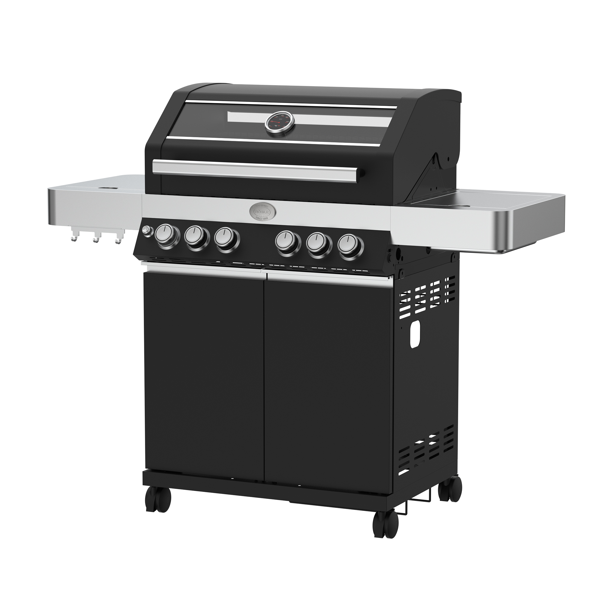 RÖSLE BBQ-Station VIDERO G4-SB Vario+ 50mbar BBQ-Station VIDERO G4-SB Vario+ Vorderansicht, Deckel geschlossen