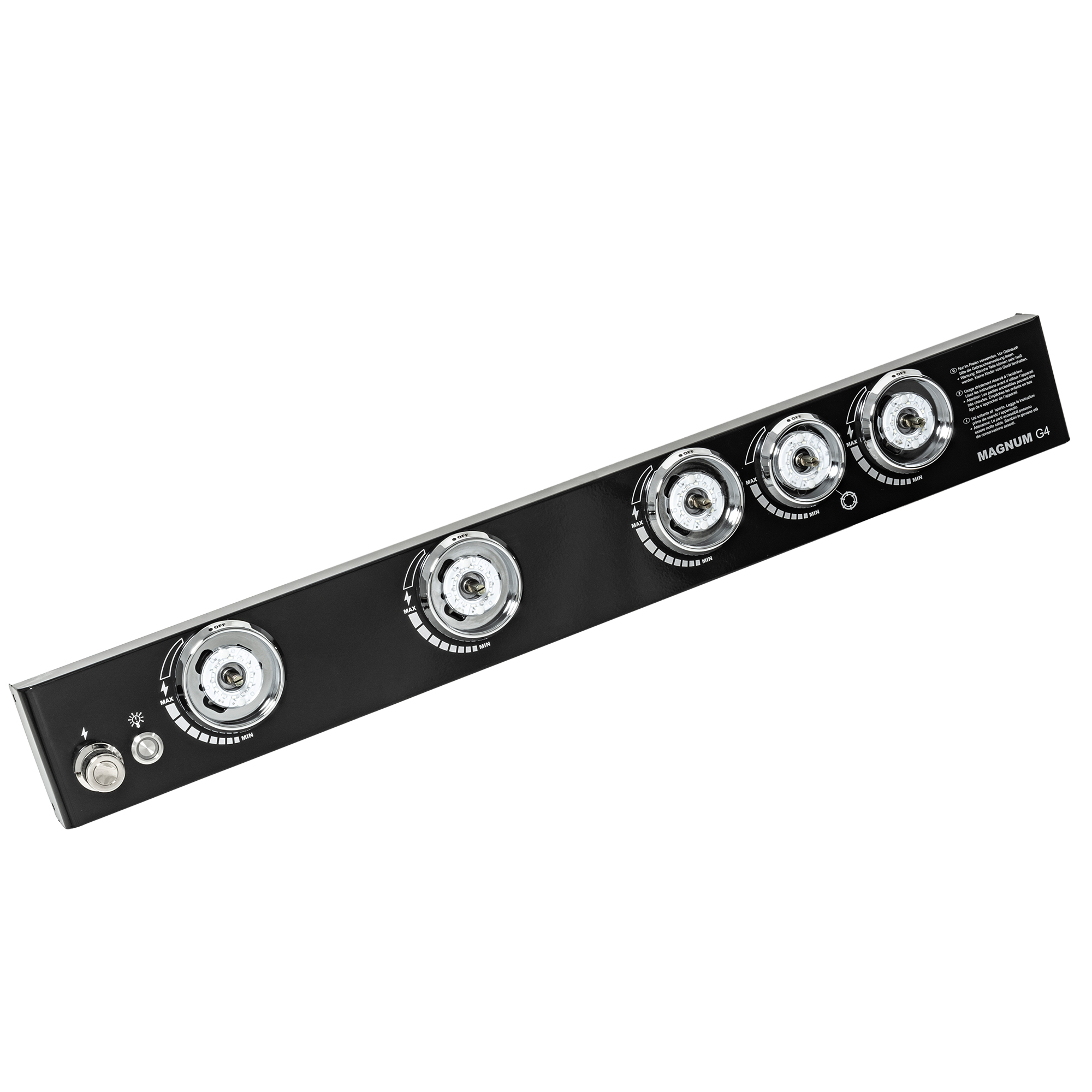 RÖSLE Grill Bedienfeld Bedienfeld für Grill, schwarz, mit fünf Bedienelementen und Gasanschluss.