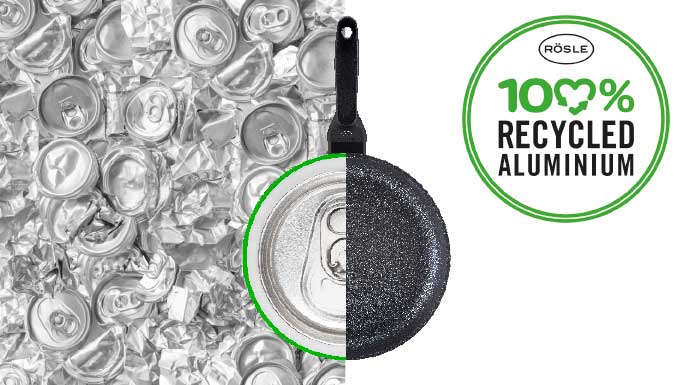 Button 100% recycled Aluminium