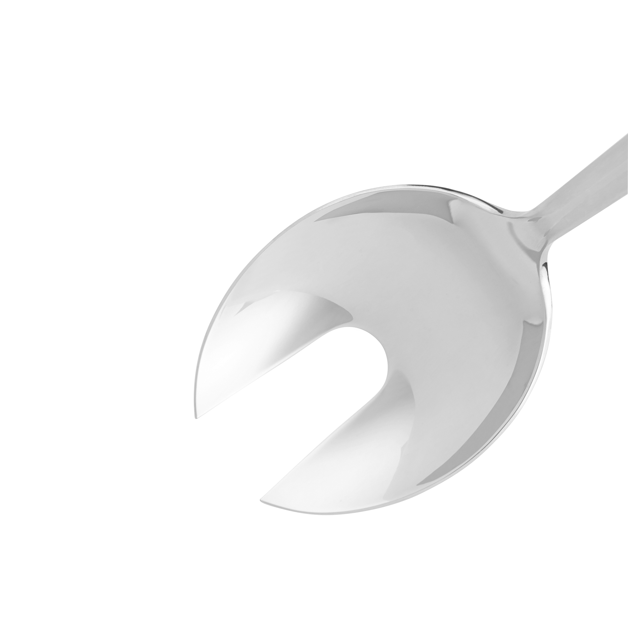 RÖSLE stainless steel salad servers Salad servers, 28 cm, made of stainless steel, with a fork and spoon shape.