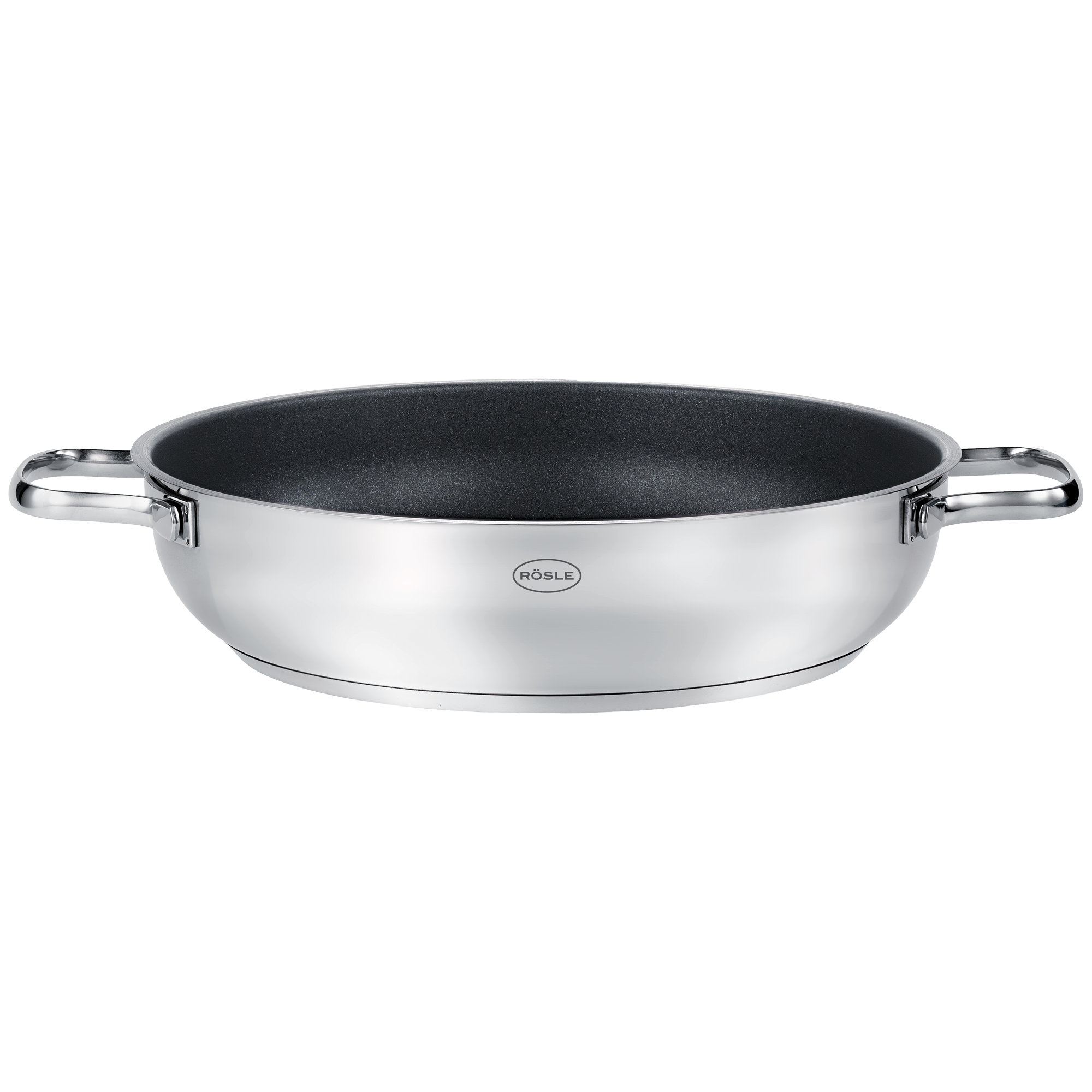 RÖSLE Servierpfanne Pureelements ProCeraPlus Servierpfanne Pureelements ProCeraPlus, oval, Edelstahl mit antihaftbeschichteter Innenfläche,...