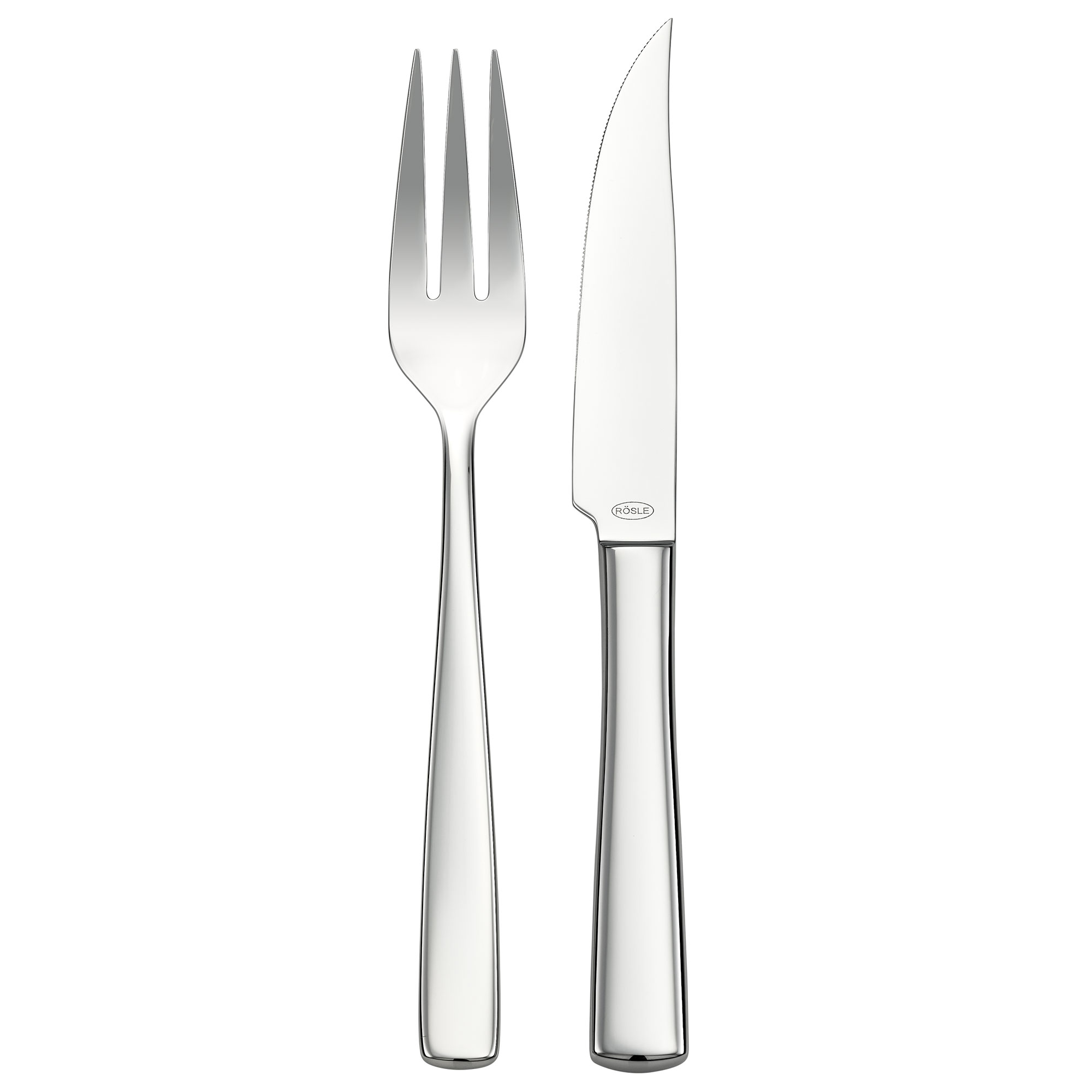RÖSLE Steakbesteck-Set Elegance Steakbesteck-Set Elegance aus Edelstahl, bestehend aus einer Gabel und einem Messer mit glänzenden...