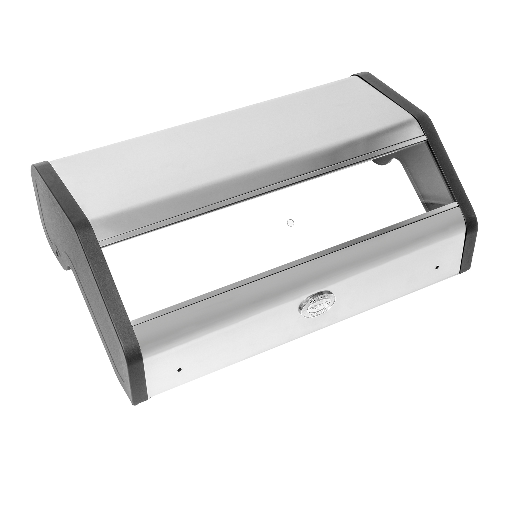 RÖSLE Edelstahl Grilldeckel Deckel aus Edelstahl für Grill, rechteckige Form, mit Griff und Lüftungsschlitz.